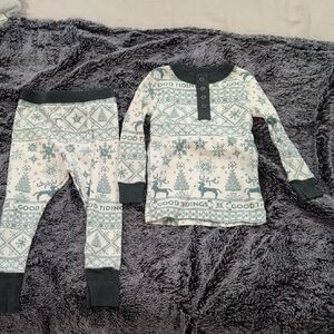 Hearth & Hand Green and White Kids Pajama Set